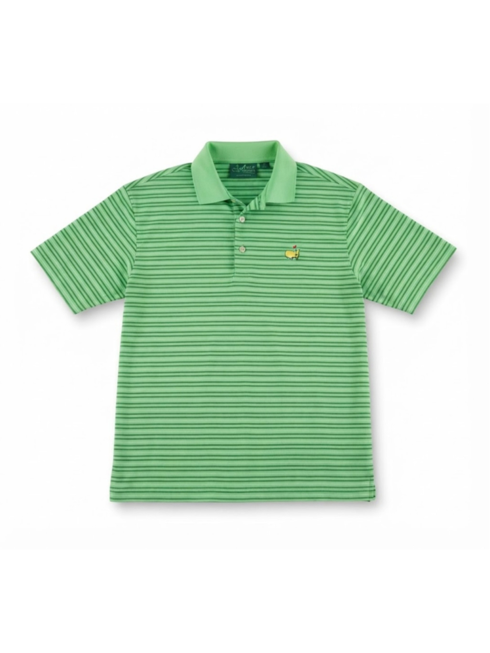 THE MASTERS AMEN CORNER Men's Embroidered Green Golf Polo Shirt Sz Small